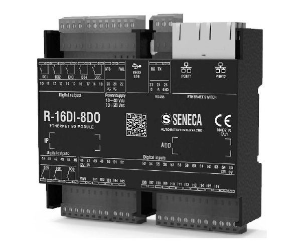 16-CH DIGITAL INPUTS, 8-CH DIGITAL OUTPUTS ETHERNET MODULE R-16DI-8DO