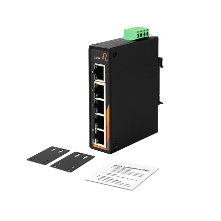 5-Port Industrial Unmanaged Ethernet Switch | 5ETH
