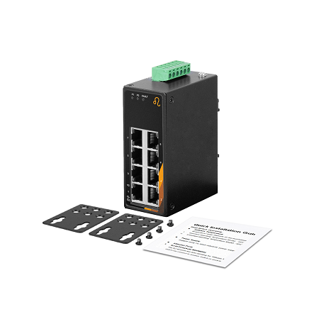 8-Port Industrial unmabaged Gigabit Ethernet Switch