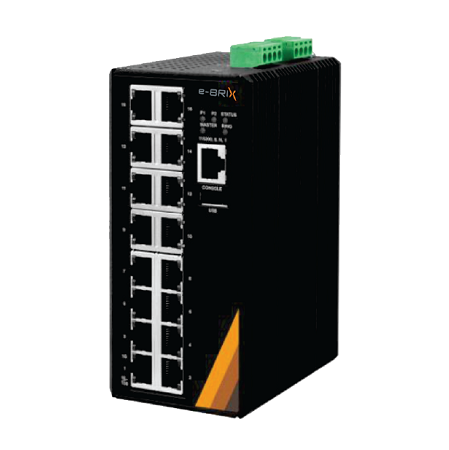 16-Port Industrial Gigabit Managed Ethernet Switch