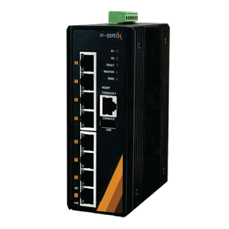 12-Port Industrial Gigabit Ethernet Switch